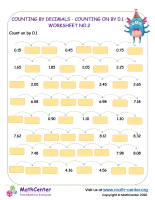 Counting by decimals - counting on by 0.1 - worksheet no.2.docx