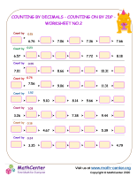 Counting by decimals - counting on by 2dp - worksheet no.2.docx