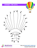 Hot Air Balloon Dot To Dot To 25