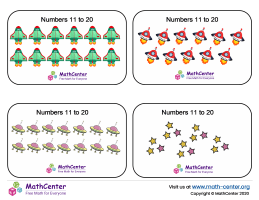 Numbers flashcards – counting to 20