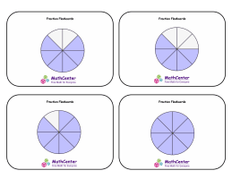 Fraction Flashcards - Eights