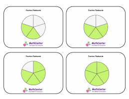 Fraction Flashcards - Fifths