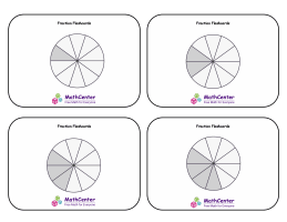 Fraction Flashcards - Tenths 