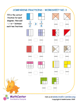 Comparing Fractions (With Diagrams) – Worksheet No. 3