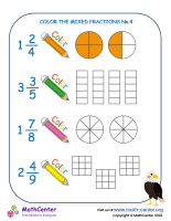 Color the Mixed Fractions 4