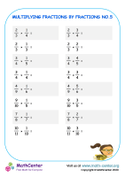 Multiplying Fractions by Fractions No.5