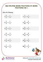 Multiplying mixed fractions by mixed fractions No.1