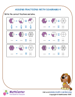 Subtracting Fractions with Diagrams 4