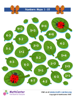 Ladybug Numbers Maze 1 To 10