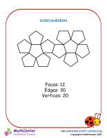 Nets to cut - Dodecahedron 4