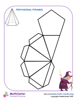 Nets to cut - Pentagonal pyramid