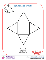 Nets to cut - Square based pyramid