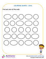 Coloring shapes - Oval