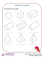 Identify 3D shapes 