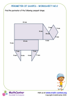 Perimeter of shapes - worksheet no.2