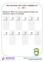 Multiplying two digit numbers by 11 - No.1