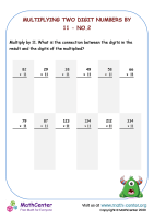 Multiplying two digit numbers by 11 - No.2