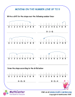 Moving On The Number Line Up To 9 