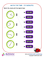 Match The Time - To 5 Minutes