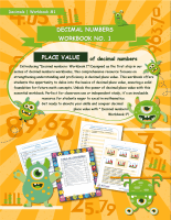 Decimal numbers 1 - Place value of decimal numbers
