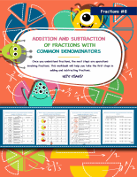 Add and subtract fractions with common denominators