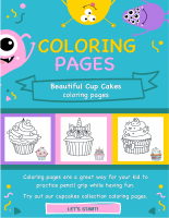 Beatutiful Cup Cakes coloring pages
