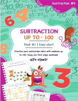 Subtruction up to 100 - Pack # 1