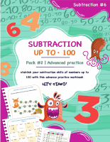 Subtruction up to 100 - Pack # 2