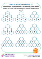 Muro de sumas hexagonal - Hoja 2 A