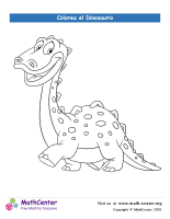 Colorear el dinosaurio N°1