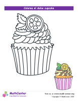Colorear el cupcake N° 3