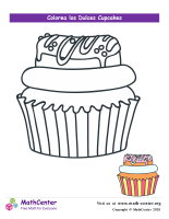 Colorear el cupcake N° 9