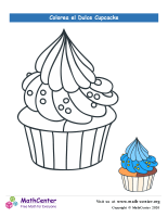 Colorear el cupcake N° 10