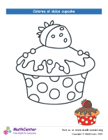 Colorear el cupcake N° 12