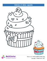 Colorear el cupcake N° 13