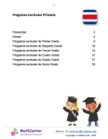 Programa Curricular Primaria Costa Rica