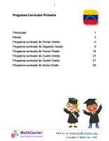 Programa Curricular Primaria Venezuela