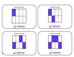 Tarjetas didácticas de fracciones con respuestas: octavos (cuadrados)
