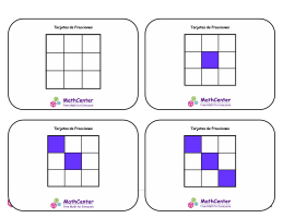 Tarjetas didácticas de fracciones - Novenos (cuadrados)