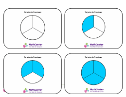 Tarjetas didácticas de fracciones con respuestas: sextos (círculos)