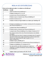 Reglas De Divisibilidad