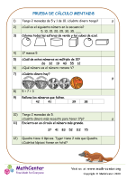 Prueba De Cálculo Mental 2:8 (UK)