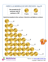 Contando monedas de 10 centavos (1) (Argentina)