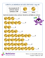 Contando monedas de 10 centavos (2) (Argentina)
