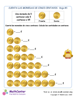 Contando monedas de 5 centavos (1) (Argentina)