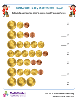 Contando 1, 5 , 10 y 25 centavos (2) (Argentina)