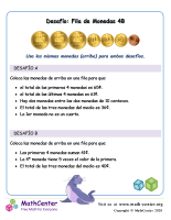 Pon en fila las monedas (4B) (Argentina)