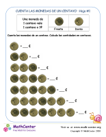Contando monedas de 1 centavo (1) (Ecuador)
