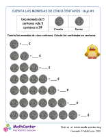 Contando monedas de 5 centavos (1) (Ecuador)