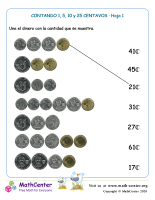 Contando 1, 5 , 10 y 25 centavos (1) (Ecuador)